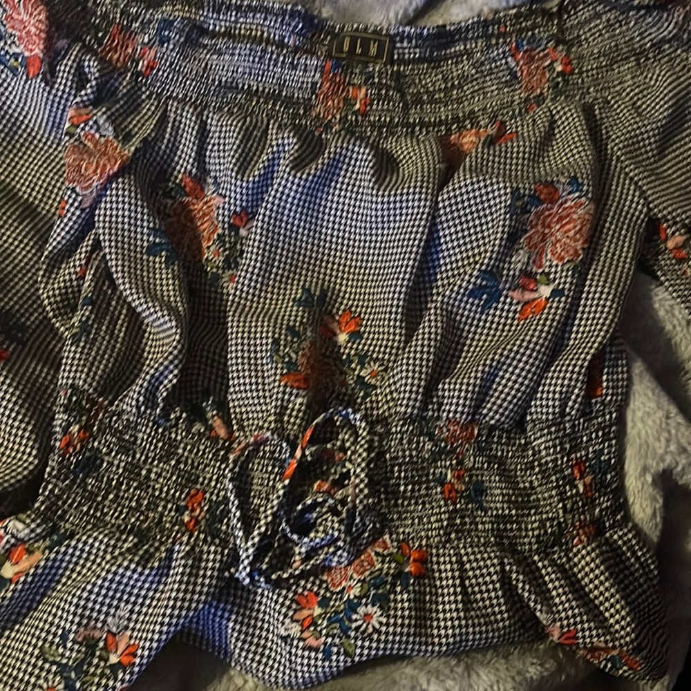Ladies blouse made by OLM size large